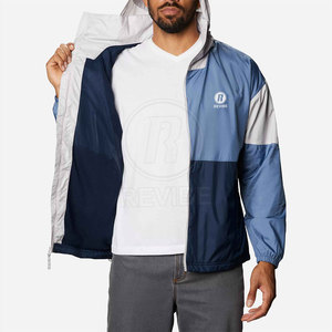 Veste coupe-vent respirante écologique à capuche de qualité supérieure avec logo sur le devant, nouveau style tendance, veste d'hiver - Product Image 3