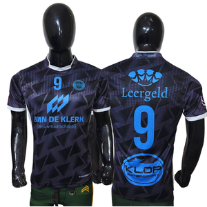 Camiseta de Fútbol Deportiva Transpirable con Estampado por Sublimación, Diseño Sólido, Personalizada, Retro, con Nombre del Equipo, Antibacteriana, de Secado Rápido, 100% - Product Image 4