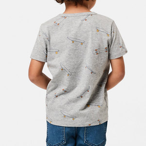 Camiseta de Cuello Redondo de Manga Corta de Algodón Suave para Hombre y Niños, Precio de Fábrica, Diseño de Skateboard, Informal, para Adolescentes y Hombres - Product Image 3