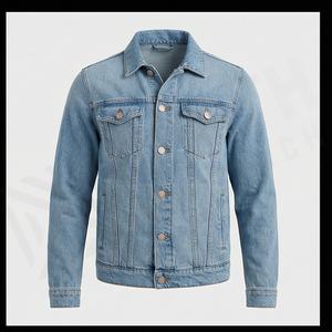 High Street Denim Veste Hommes Vintage Lavé Casual Wear En Plein Air Sergé Coton Vestes Sur Mesure Classique Jeans Vestes - Product Image 2