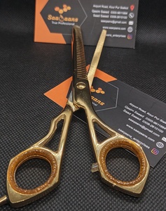 Ensemble de ciseaux de barbier professionnels, ciseaux de coupe de cheveux, acier inoxydable durable, pour droitiers, manche long, coiffeur, beauté - Product Image 3