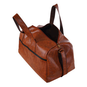 Bolsa de Viaje de Cuero Vintage de Gran Capacidad, Impermeable, para Fin de Semana, Viajes Cortos, Gimnasio, Deportes, Negocios, Unisex - Product Image 3
