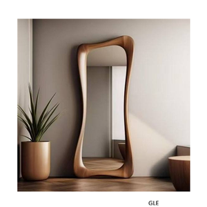 Top Selling Modern Handmade Eco-Friendly <b>Decorative</b> Wall Mirrors Round Wooden Frame Guest Room <b>Decor</b> Exporter India High Quality - Product Image 2