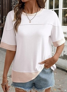 เสื้อยืดผ้าฝ้ายคุณภาพสูงสำหรับผู้หญิง - Product Image 6
