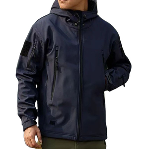 Mens Tactical Jacket Style Multi Zipper Pockets <b>Arm</b> Patches Adjustable <b>Cuffs</b> Windproof Tactical Jacket With Best OEM 2026 - Product Image 2