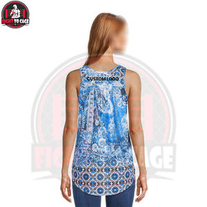 Good Supplier Unique Design Women's Breathable Casual <b>High</b> Low Soft Fabric Comfortable Fitness Tank <b>Top</b> - Product Image 4