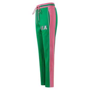 Pantalon de jogging AKA Green Air Tech Fleece pour femme, rayures roses, confort premium - Product Image 3