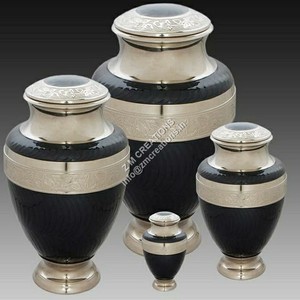 Urna y Ataúd de Metal Estilo Europeo y Americano para Cenizas Humanas, Acabado Colorido, Listo para Enviar, Artículos Funerarios - Product Image 1