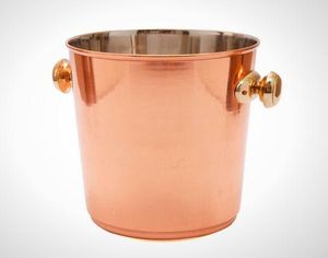 Elegant serve ware tabletop decor copper ice bucket insulated ice bucket <b>drink</b> <b>cooler</b> hotel bar accessories whiskey bar decor - Product Image 2