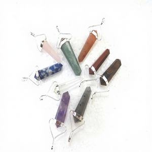 จี้คริสตัลฮิปฮอปแบบสองหัวหลากหลายรูปแบบ ลายหกเหลี่ยม พลอยบำบัดเรกิ ชุบเงินโบราณ ดีไซน์ทันสมัย - Product Image 1