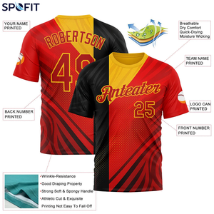 Maillot de football personnalisé 100% polyester, nom de l'équipe, numéro, logo, manches courtes, sublimation, uniforme de football - Product Image 3