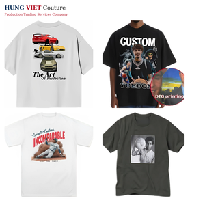 DTG Imprimé Graphique T Shirt 100 Coton Fabricant OEM T-shirt surdimensionné pour Hip Hop Streetwear - Product Image 4