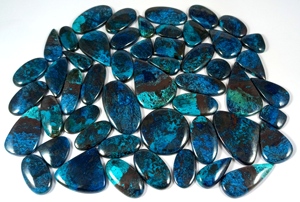 MAHNAJ GEMS High Quality Natural Blue Azurite Shattuckite Loose Gemstone Polished Cabochon Lots for Custom Jewelry JAIPUR INDIA - Product Image 5
