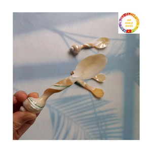 Cucharas de Nácar al por Mayor |   Concha Marina Natural |   Grado Alimenticio |   Soporte para Logotipo OEM - Product Image 2