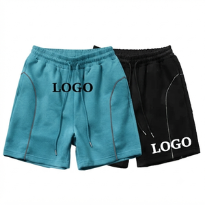 Nouveaux shorts pour hommes personnalisés de haute qualité, unis et vierges, en molleton 100% français, couleur unie, sur mesure, vêtements décontractés pour hommes - Product Image 6
