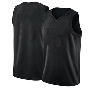 Maillot de basketball vintage brodé en maille respirante à séchage rapide, imprimé par sublimation, sans bretelles, design personnalisé, grandes tailles - Product Image 3
