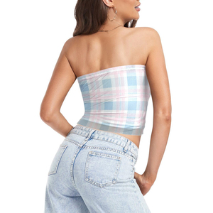 Top Tubo sin Tirantes para Mujer, al por Mayor, Nuevo, Verano, Casual, para Fiesta, Club, Ropa Elegante, a la Moda - Product Image 4