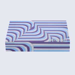 Moderna Caja de Joyería Rectangular con Grabado Floral, Caja de Regalo Personalizada para Guardar Anillos y Pendientes para Navidad - Product Image 6