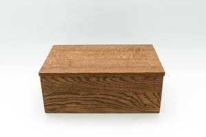Belle boîte de rangement en bois artisanale de forme rectangulaire, finition polie, style rustique moderne, parfaite pour organiser les bijoux - Product Image 5