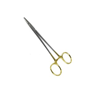 Pince porte-aiguille manuelle en acier inoxydable doré pour instruments chirurgicaux – Prix de gros - Product Image 2
