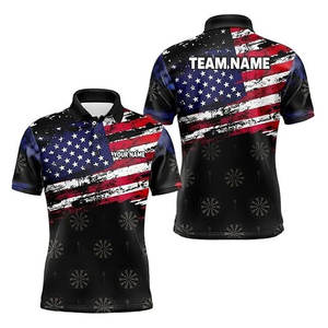 Camisetas Polo 3D Personalizadas para Hombre, Jersey de Dardos con Nombre, Regalo Único para Amantes del Dardismo, Profesional y Casual - Product Image 1
