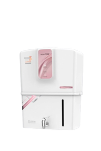Purificador de agua Aqua Moor blanco y rosa, acrílico, con filtro de ósmosis inversa, cobre y zinc, pantalla digital, tanque de almacenamiento de 12 litros, tecnología alcalina de cobre y zinc. - Product Image 3