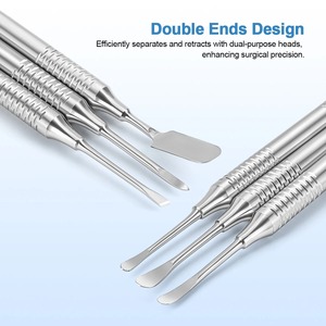 Élévateur périosteal manuel à double extrémité pour implant dentaire, outil chirurgical d'implantation, autoclavable, pour laboratoire, CE - Product Image 4