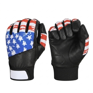Gants de frappeur de baseball personnalisés en cuir véritable, antidérapants, pour lanceur droitier, haute qualité, vente en gros - Product Image 3
