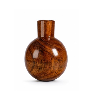 Support de rangement pour couverts en bois de noyer de qualité supérieure, taille personnalisée, à fixation au sol, lot de 4, avec plaque de fixation en acier inoxydable, style traditionnel - Product Image 6