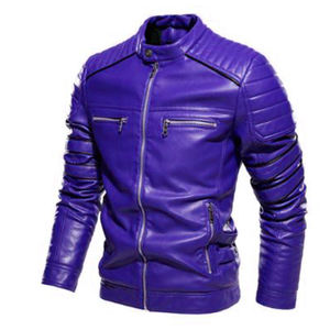 Chaquetas de cuero para hombre de alta calidad con forro de piel, estilo bomber, de piel de oveja, abrigo de invierno, chaqueta de alta calidad para hombre - Product Image 1