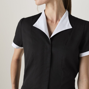 เสื้อคลุมทูนิคผู้หญิงแบบคลาสสิกน้ำหนักเบาสำหรับงานด้านสุขภาพ ชุดยูนิฟอร์มพนักงานโรงพยาบาล ชุดทำงานร้านเสริมสวย - Product Image 4