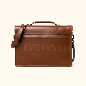 Modern Leather Laptop Bag Durable And Lightweight Design Ideal For Professionals Office Use And Travel Carry Needs - Product Image 2
