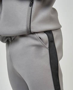 Chándal transpirable de lana de poliéster y algodón con logotipo personalizado para hombre, sudadera transpirable de entrenamiento para correr, característica de maternidad - Product Image 4