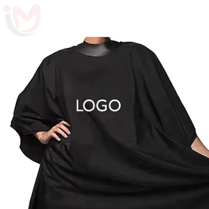 ผ้าคลุมตัดผมแบบมีโลโก้สั่งทำได้ ระบายอากาศได้ดี ไม่ติดเส้นผม กันน้ำ ผลิตจากโพลีเอสเตอร์ สำหรับช่างทำผม - Product Image 2