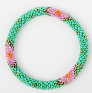 Pulseras Románticas con Borlas de Cuentas de Vidrio Verde para Niños, Regalo y Artesanía Asthamangal - Product Image 2