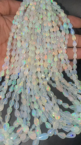 Cuentas de Ópalo Natural Etíope al por Mayor, Facetadas en Forma de Lágrima, 7-9 mm, Briolette, Perforación Recta, Tamaño de Hilo de 17 Pulgadas para la Fabricación de Joyas - Product Image 6