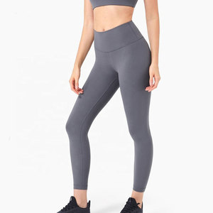 High Quality Fitness Wear Women Elastic Waist <b>Legging</b> Designed For Comfort Flexibility And Daily Workout Sessions - Product Image 1