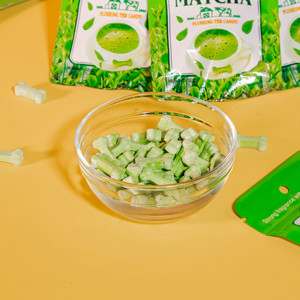 Matcha flavor Delicious compressed <b>candy</b> with a sweet flavor made from natural ingredients suitable for children made in Vietnam - Product Image 2
