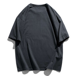 เสื้อยืดวินเทจผู้ชาย ผ้าฝ้ายฟอกสีแบบแอซิดวอช สโตนวอช ทรงโอเวอร์ไซส์ ดีไซน์ทำเก่า ผ้าหนา ถักแบบพิเศษ เสื้อยืดวินเทจ สไตล์ไฮสตรีท - Product Image 3