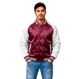 Fabricant de vestes bomber en satin personnalisées, streetwear, vestes letterman, vente en gros, marque privée, fournisseur de vêtements OEM, usine - Product Image 5
