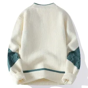 Pull en coton 100% pour homme, col rond, de qualité supérieure, personnalisé, pour l'hiver, fabricant de vêtements - Product Image 2