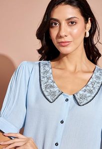 Camisas Vaqueras para Mujer, Diseño Único, Superventas, Primavera/Verano, Ecológicas, con Botones, Estilo Vintage, para Oficina, Trabajo y Aire Libre - Product Image 1