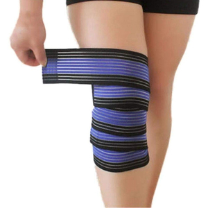 Genouillères de sport personnalisées avec logo, respirantes, élastiques, de compression, pour la musculation et le powerlifting - Product Image 1