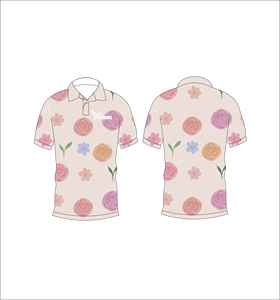 เสื้อโปโลลายผลไม้ แบบสั่งทำพิเศษ ปักลายแบบซับลิเมชั่น แขนสั้น สำหรับทีมกอล์ฟ ชุดลำลอง ชุดกีฬา - Product Image 1