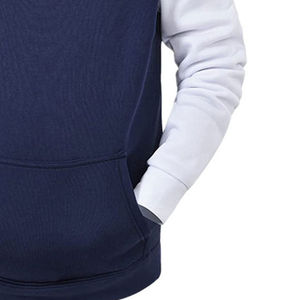 Ensemble de survêtement d'hiver pour hommes, grande taille, tendance, pull à capuche et pantalon, tenue décontractée unie, logo personnalisé, vente en gros - Product Image 4