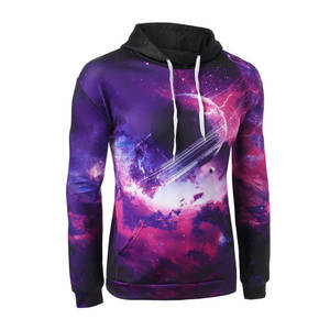 Sudadera con Capucha de Algodón Mezclado de Primera Calidad, con Impresión por Sublimación, Diseño Personalizado, para Hombre - Product Image 2