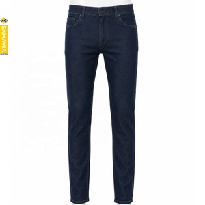 SAMAVIA Men's Solid Straight-Leg Denim <b>Jeans</b> Mid Waist Regular Fit Stonewashed <b>Embroidered</b> Cotton Casual Pants - Product Image 5