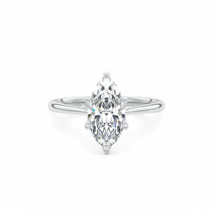 Marquise Cut Lab Grown Diamond Engagement <b>Ring</b> Solitaire Gold <b>Ring</b> Minimalist Bridal <b>Ring</b> Women Fine Jewelry - Product Image 3
