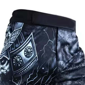 Pantalones Cortos de Compresión con Estampado de Calavera para Hombre, Sublimados, de Secado Rápido, Cintura Elástica, Estilo Deportivo, Corte Corto - Product Image 6
