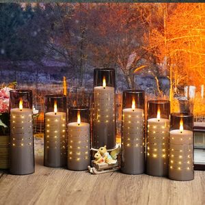 Candele LED Senza Fiamma con Stringa di Stelle Incorporata, Funzionamento a Batteria con Telecomando - Product Image 2
